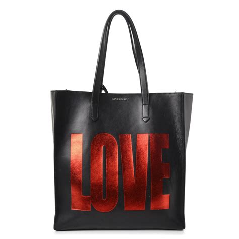 givenchy power of love|GIVENCHY Calfskin Power of Love Print Tote Black.